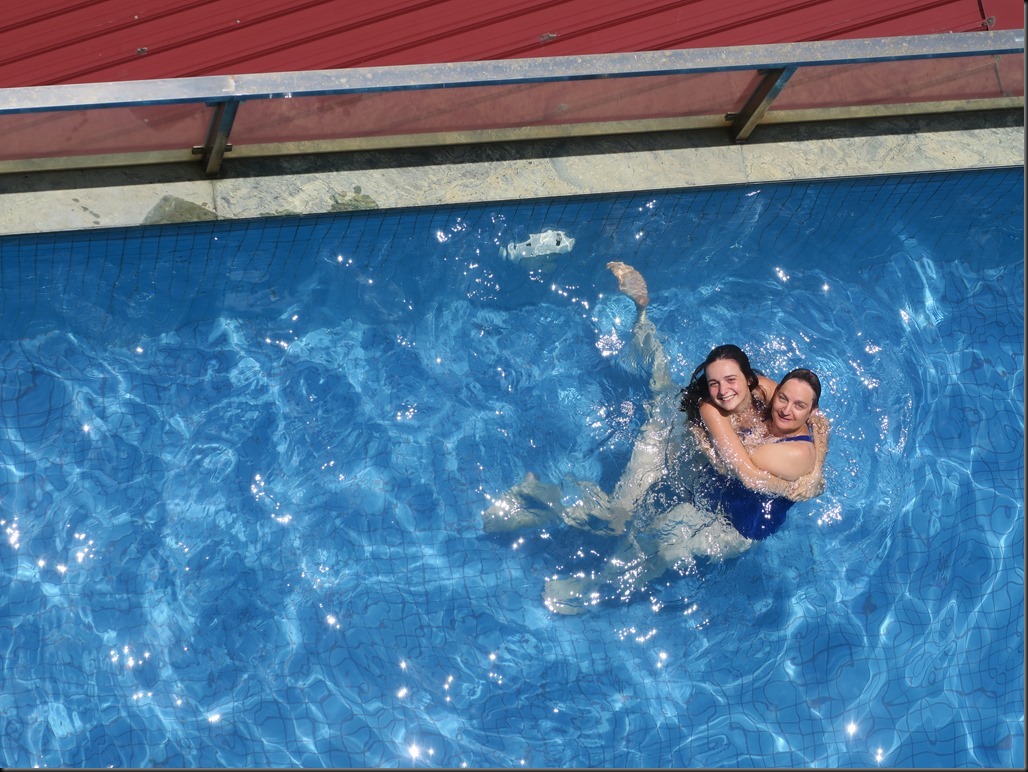 Battambang, la piscine de l'hôtel