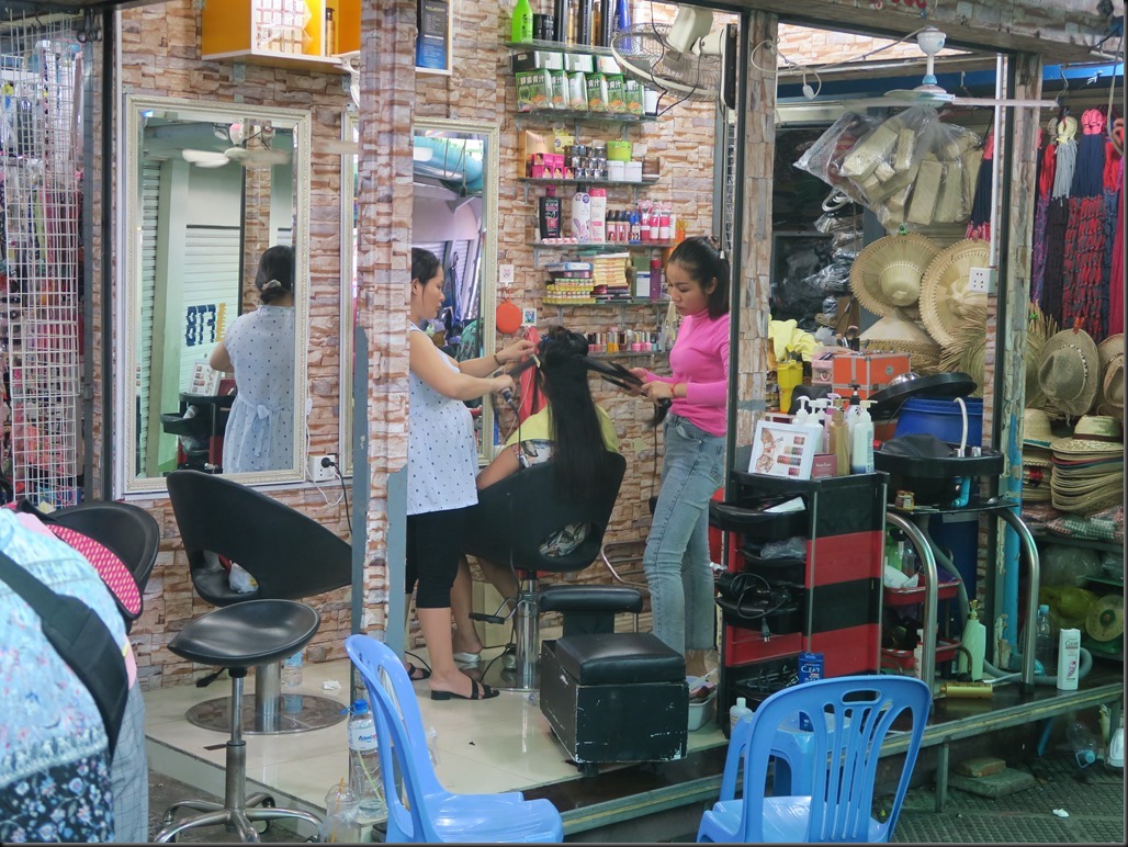 Un salon de coiffure dans le Central market