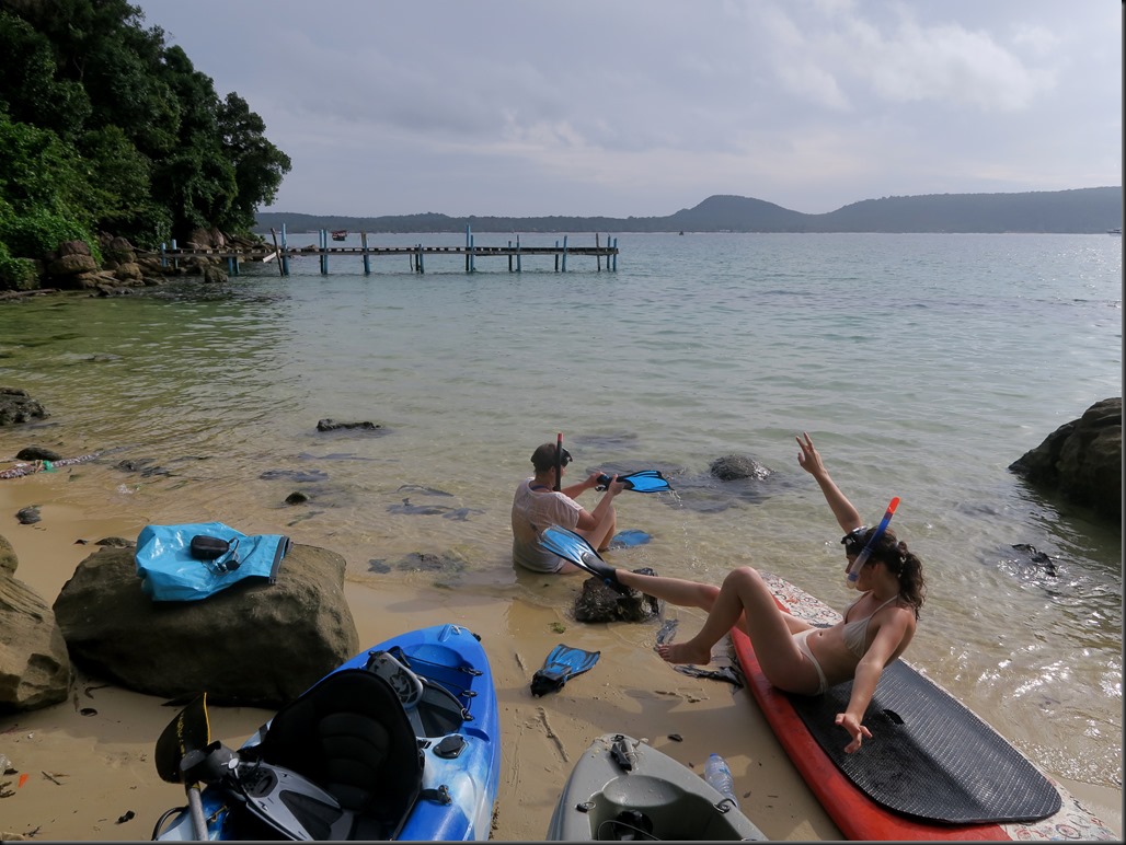 Kayak et snorkeling à Koh Rong Sanloem